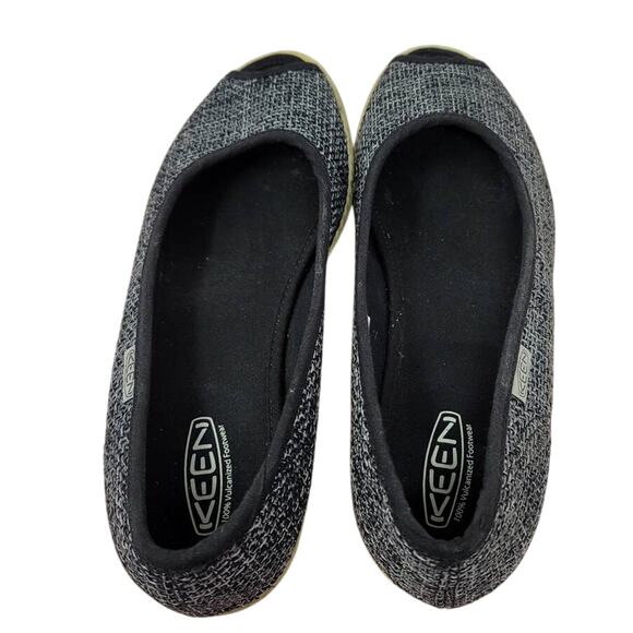 Keen Cortana Wedge Jute Black Gray Women's Summer Wedge 1-1.5" Heels 8.5 - Picture 4 of 7
